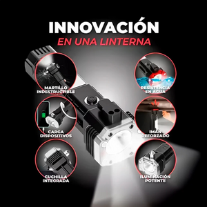 LINTERNA MULTIUSOS RECARGABLE USB